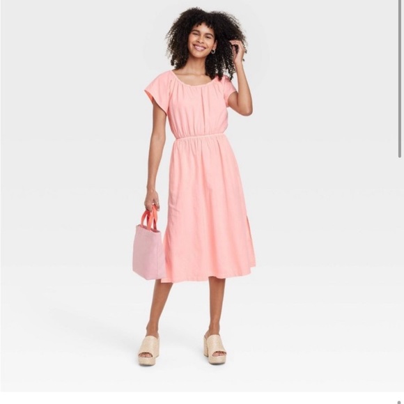 NWOT Universal Thread back cutout midi dress - Picture 3 of 5